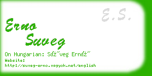 erno suveg business card